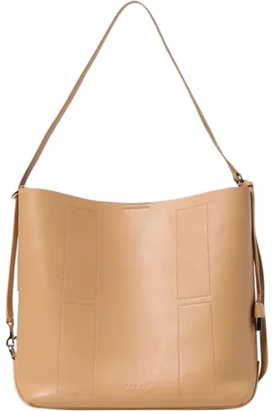 Hogan Tassen, Dames, , ONE Size, Leer, Zwarte Leren Schoudertas