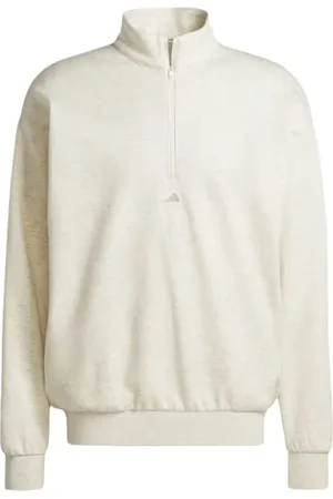 adidas Sweatshirts & Hoodies, Heren, Wit, XL, Half-Zip Pullover Jas
