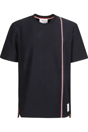 Thom Browne Tops, Heren, Blauw, XL, Katoen, Klassieke T-shirt voor dagelijks gebruik