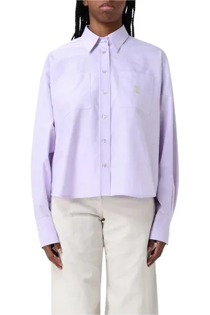 Brunello Cucinelli Blouses & Shirts, Dames, Roze, M, Katoen, Elegant Collared Shirt