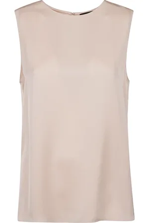 THEORY Tops, Dames, Roze, S, Zijden Mouwloze Top