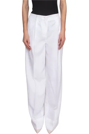 Blugirl Broeken, Dames, Wit, XS, Wijde broek voor vrouwen