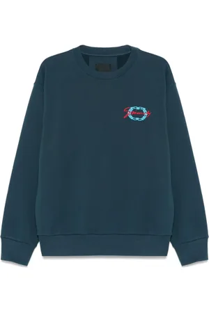 Givenchy Sweatshirts & Hoodies, Heren, Blauw, L, Stijlvolle Sweaters Collectie