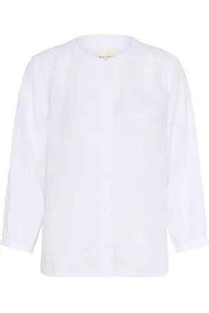 Part Two Blouses & Shirts, Dames, Wit, S, Gestreepte Shirt Blouse Bright