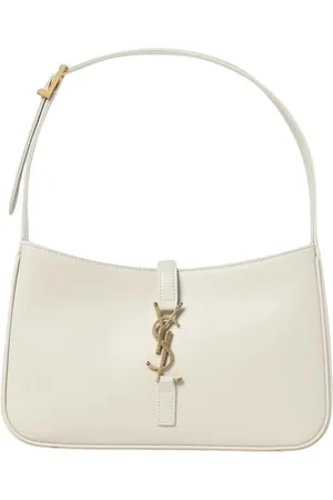 Saint Laurent Tassen, Dames, Wit, ONE Size, Elegante Geel Crème Schoudertas