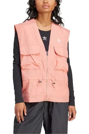 adidas Jassen, Dames, Roze, S, Stijlvolle Vest voor Vrouwen