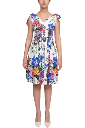 Dolce & Gabbana Kleedjes, Dames, Veelkleurig, XS, Bloemenmix Jurk