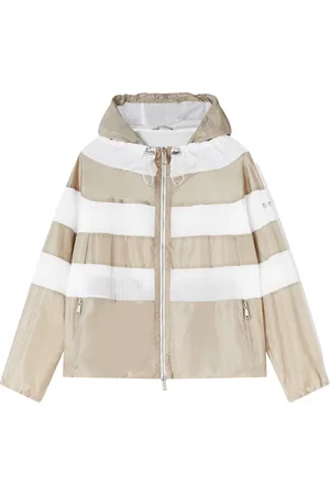 add Jassen, Dames, Grijs, S, Nylon, Gestreepte Windjack van Nylontaf