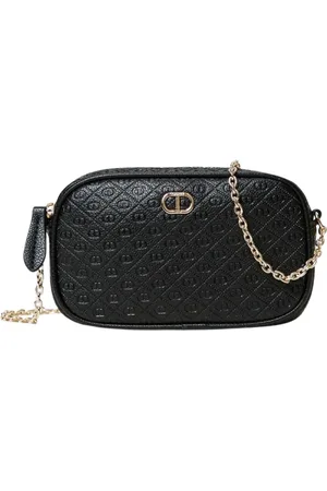 Twin-Set Tassen, Dames, Zwart, ONE Size, Elegante Touw Mini Tas