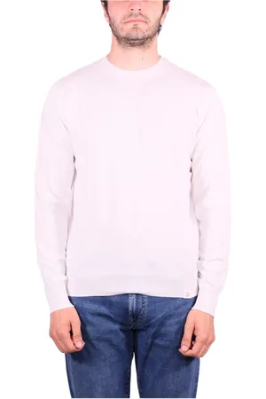 Peuterey Truien, Heren, Wit, L, Katoen, Witte Crew Neck Katoenen Trui