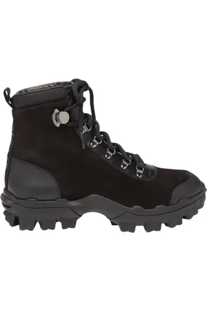 Moncler Schoenen, Dames, Zwart, 36 EU, Leer, Elegante Functionele Laars met Tijdloze Stijl