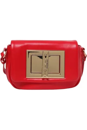 Moschino Tassen, Dames, Rood, ONE Size, Rode Crossbody Tas Stijlvol Veelzijdig Accessoire
