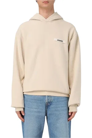 Jacquemus Sweatshirts & Hoodies, Heren, , L, Zwart Label Sweatshirt Stijlvol Comfortabel