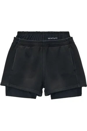 Alexander Wang Korte broeken, Dames, Zwart, M, Katoen, Zwarte Bermuda Shorts