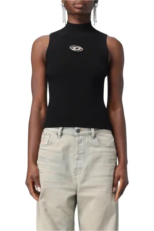 Diesel Tops, Dames, Zwart, XS, Stijlvolle Sweaters voor Mannen en Vrouwen