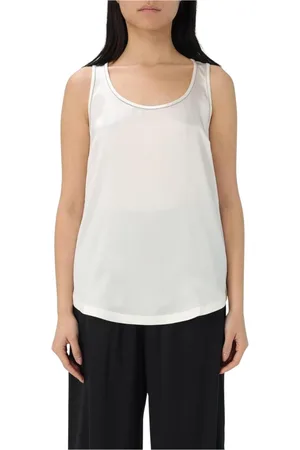 Brunello Cucinelli Tops, Dames, , XS, Zwarte Zijden Cami Top