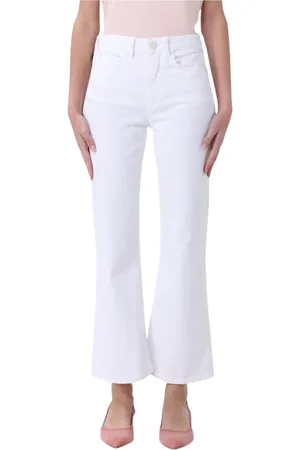 Pinko Jeans, Dames, Wit, W29, Witte Flare Jeans voor Vrouwen