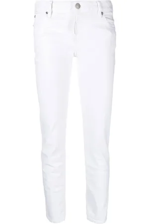 Dsquared2 Jeans, Dames, Wit, S, Katoen, Bull Skinny Jeans