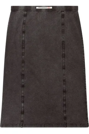 Diesel Rokken, Dames, Grijs, S, Denim, Zwarte Rok, Ware Maat