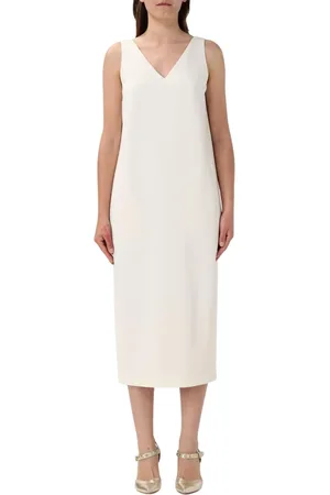 THEORY Kleedjes, Dames, , M, Elegante V-hals Crepe Jurk