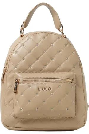 Liu Jo Tassen, Dames, , ONE Size, Gewatteerde Mini Rugzak met Strass Detail