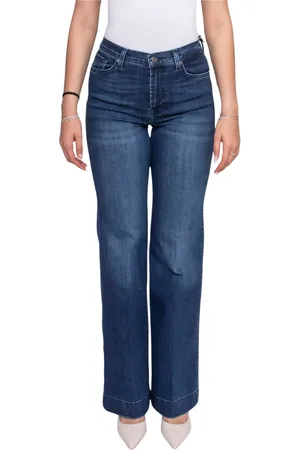 7 for all Mankind Jeans, Dames, Blauw, W25, Denim, Denim Dojo Broek voor Vrouwen
