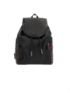 Christian Louboutin Tassen, Heren, Zwart, ONE Size, Leer, Zwarte Kalfsleren Tassen met Ruthenium Hardware