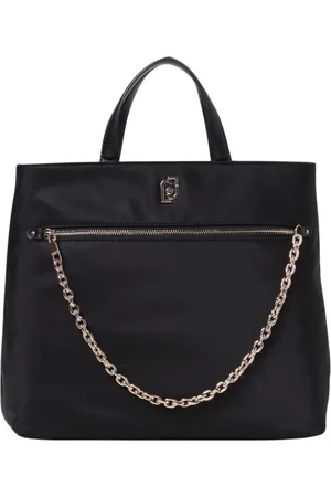 Liu Jo Tassen, Dames, Zwart, ONE Size, Nylon, Stijlvolle Nylon Tote Tas