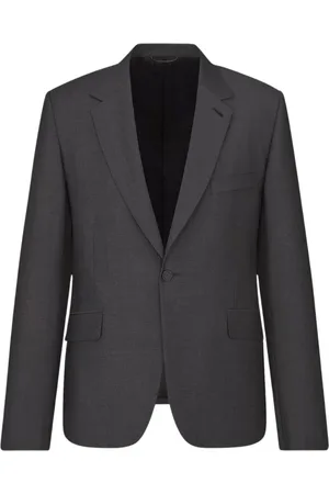 Dior Jassen, Heren, Grijs, L, Klassieke Grijze Blazer