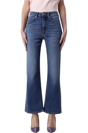 Pinko Jeans, Dames, Blauw, W28, Katoen, Stijlvolle Bootcut Jeans voor vrouwen
