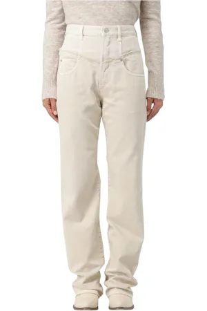 Isabel Marant Jeans, Dames, , S, Katoen, Hoge Taille Corduroy Jeans