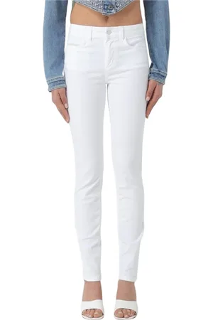 Liu Jo Jeans, Dames, Wit, W32, Katoen, Witte Skinny Jeans voor Vrouwen