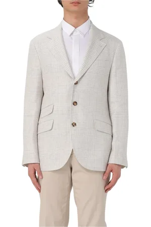 Brunello Cucinelli Jassen, Heren, Grijs, S, Luxe Sportjas