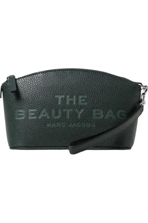 Marc Jacobs Tassen, Dames, Groen, ONE Size, Leer, Groene Beauty Cosmetische Clutch Tas