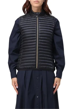 save the duck Jassen, Dames, Zwart, M, Gewatteerde Puffer Hoge Kraag Vest