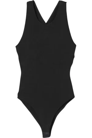 Serafini Tops, Dames, Zwart, 2Xs, Zwart Elegant Bodysuit Ronde Hals