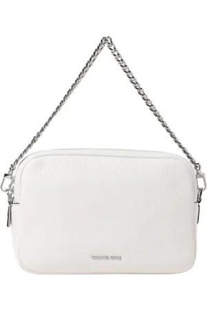 Michael Kors Tassen, Dames, Wit, ONE Size, Leer, Beige Chain Tas