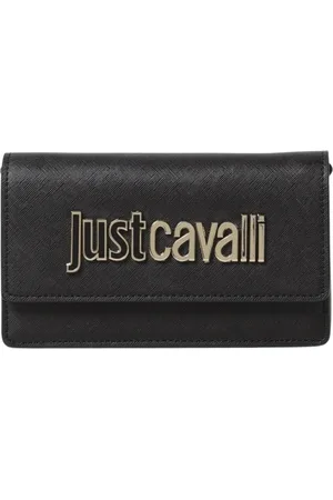 Roberto Cavalli Tassen, Dames, Zwart, ONE Size, Leer, Zwarte Mini Tas voor Vrouwen