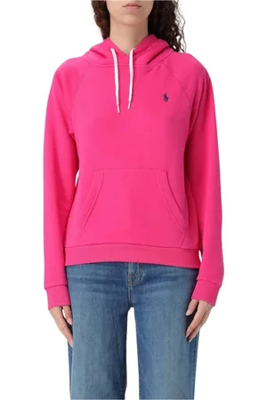 Ralph Lauren Sweatshirts & Hoodies, Dames, Roze, XS, Katoen, Roze Relaxed Fit Hoodie