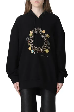 Stella McCartney Sweatshirts & Hoodies, Dames, Zwart, S, Hoodie met kettingdetail
