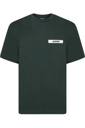 Jacquemus Tops, Heren, Groen, S, Katoen, Groen T-shirt Korte Mouw Heren