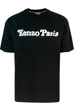 Kenzo Tops, Heren, Zwart, M, Katoen, Zwarte T-shirts en Polos