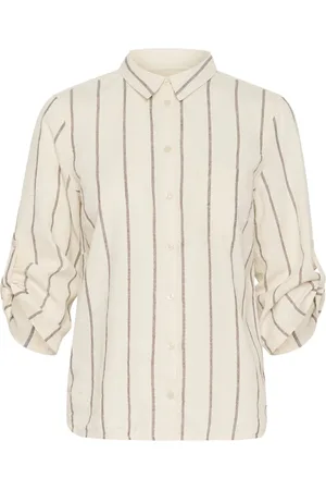 Part Two Blouses & Shirts, Dames, , 2Xs, Gestreepte blouse met 3/4 mouwen