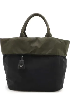 Prada Pre-owned, Dames, Zwart, ONE Size, Leer, Pre-owned Leather totes
