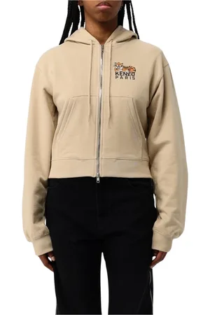 Kenzo Sweatshirts & Hoodies, Dames, , S, Tijger Borduurwerk Zip Up Hoodie