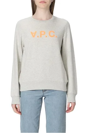 A.P.C. Sweatshirts & Hoodies, Dames, , L, Katoen, Crew Neck Sweatshirt