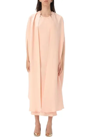 Max Mara Kleedjes, Dames, Roze, XS, Elegante Roze Midi Jurk