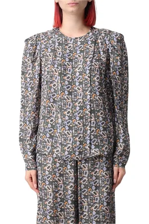 Isabel Marant Blouses & Shirts, Dames, Veelkleurig, L, Zijden Blouse Lange Mouwen Elegante Stijl