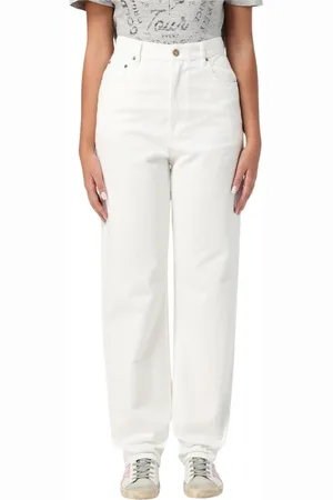 Golden Goose Jeans, Dames, Wit, W29, Katoen, Klassieke Witte Straight Leg Jeans