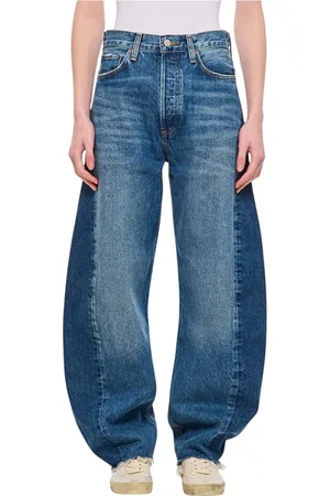 AGOLDE Jeans, Dames, Blauw, W26, Katoen, Vintage Split Hem Jeans